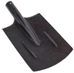 Лопата копальная прямоугольная рельсовая сталь без черенка; 12517