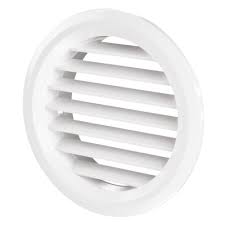 Решетка вентиляционная d 50/2 мм круглая белая, МВ 50/2 бВ ABS