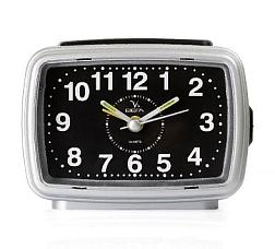 Часы будильник 11,7х8,4 см Время больших дел чёрный; 6828