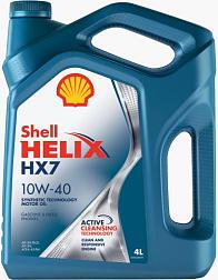 Масло моторное 10W/40 п/синтетика 4 л; SHELL Helix