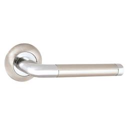 Ручка дверная раздельная Rex TL SN/CP-3 матовый никель/хром; Punto