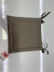 Подушка для стула 35х35 см рогожка JOI орех; 096-091
