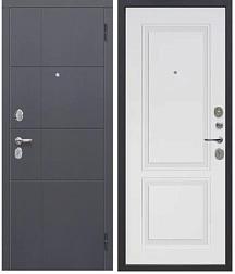 Дверь металлическая Гарда 860х2050мм L 2МДФ белый софт