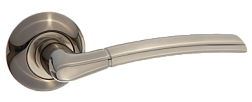 Ручка дверная раздельная AL 515-08 SN/NP никель матовый; Puerto