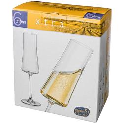 Набор бокалов для шампанского 6 шт 220 мл h26,6 см XTRA, 674-753