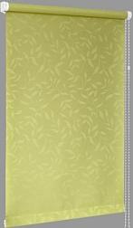 Штора рулонная Мини Сантайм Жаккард Оливия 48х170 см салатовый; СРШ-01М-8257
