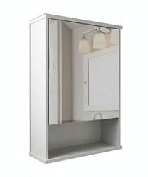 Зеркало-шкаф для ванной комнаты Бостон 60 белый металл 600*677*175; Gota Rocio, 873100