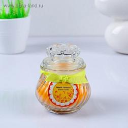 Свеча арома 9х7,5 см Горшочек апельсин; С-Л, 2383821