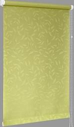 Штора рулонная Мини Сантайм Жаккард Оливия 73х170 см салатовый; СРШ-01М-8257