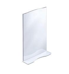 Зеркало для ванной комнаты Victoria белое с хром, ЛДСП 83х57,4х15 см с полкой; Milardo, VIC5500M98