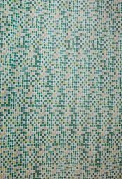 Штора для ванной комнаты 180х180 см с кольцами ПВХ мозаика зеленая WS-800; 104025