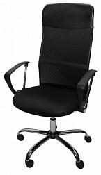 Кресло офисное мягкое СХ 300Н черный, подлокот, качание